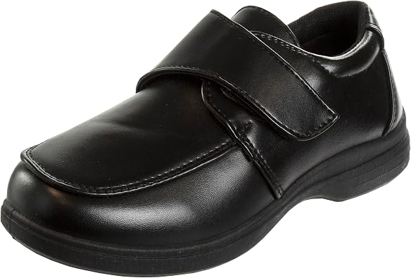 French Toast Boys Shoes - Kids Oxford School Uniform Loafer Church Dress Shoes Slip-On Faux-Leather Toddler-Big Kid Black