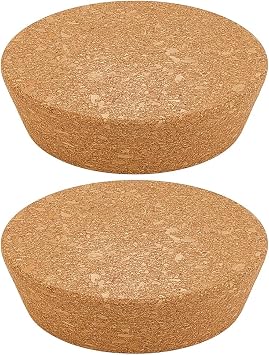 OLYCRAFT 2Pcs Large Cork Stoppers 3.54.3 Inch Cork Bottle Stoppers Tapered Corks Plugs Corks Canning Jar Lids Wood Tapered Plugs Wooden Taper Stopper for Kitchen Wedding Favor Canning