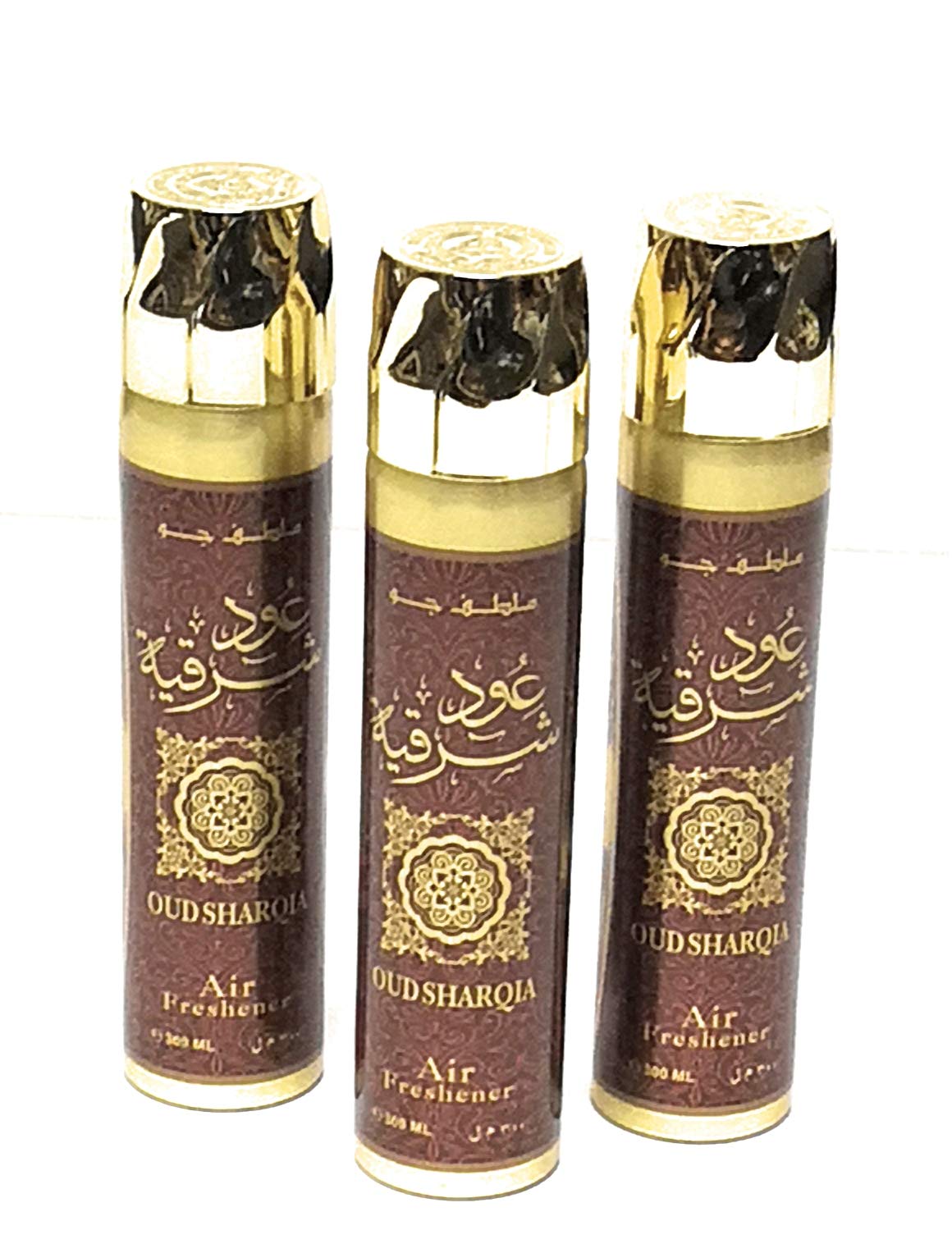 Ard al zafaran pack of 3 oud sharqia 300 ml aerosol air freshener