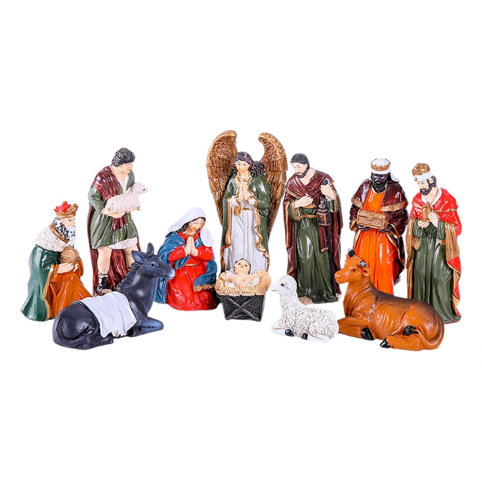 Statuetta natalizia classica per presepe, decorazione natalizia elegante e | tradizionale, perfetta per la casa e la chiesa, design intricato
