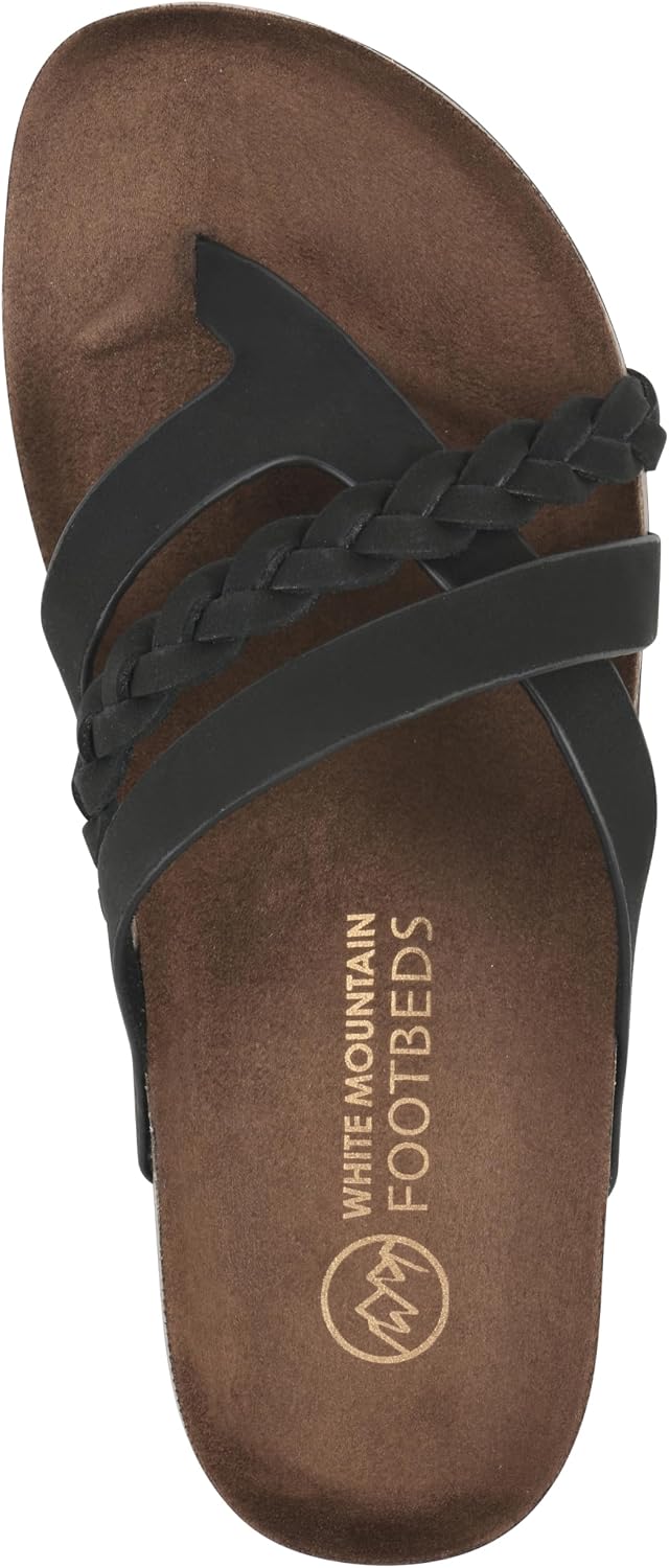 White Mountain Women's Halogen Braided Footbed Sandal