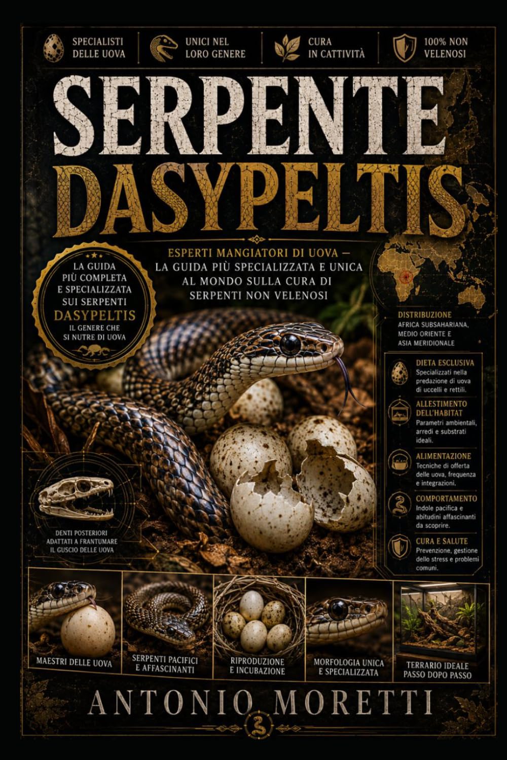 SERPENTE DASYPELTIS: Esperti mangiatori di uova — la guida più specializzata e unica al mondo sulla cura di serpenti non velenosi