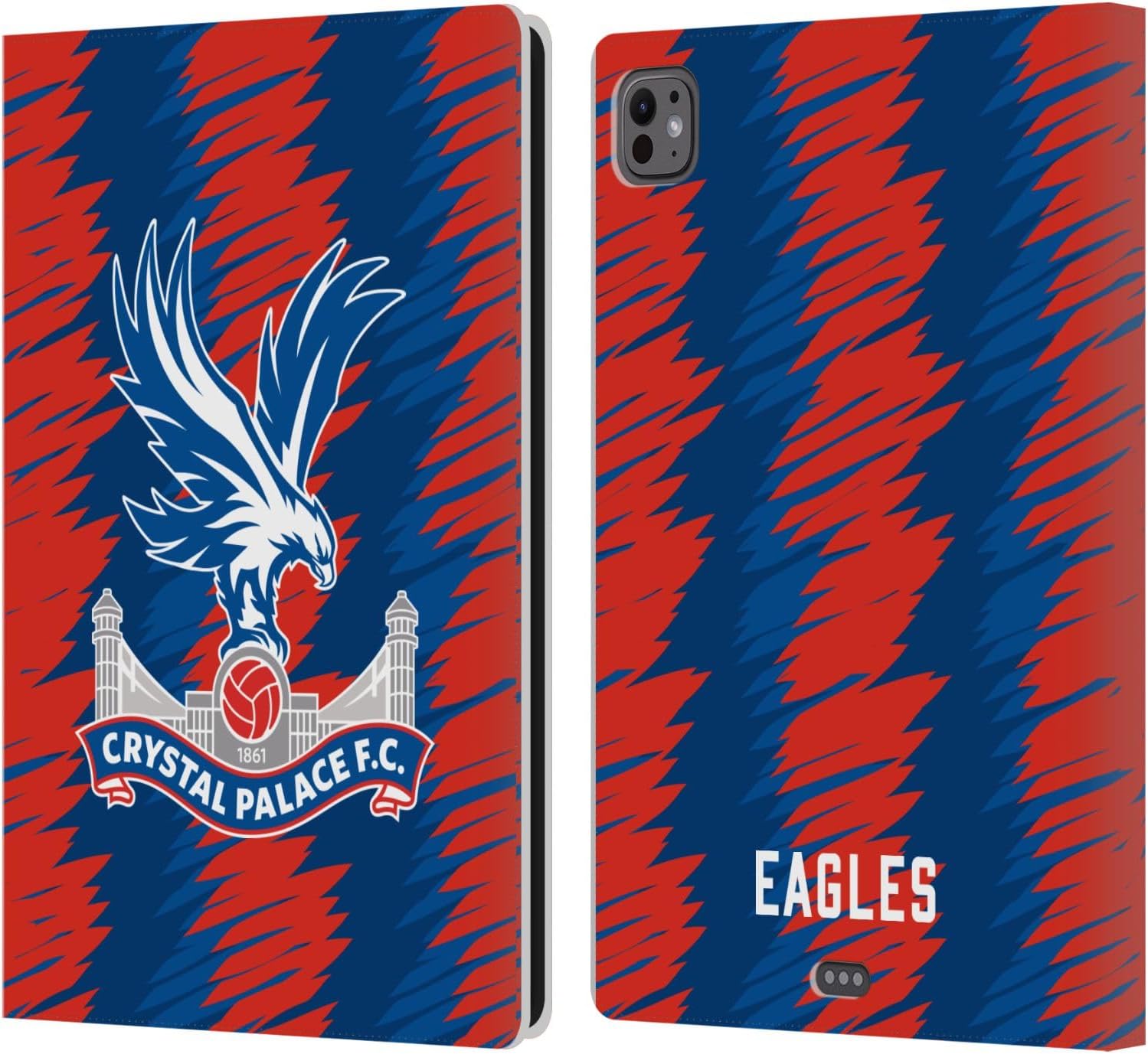 Head Case Designs Officially Licensed Crystal Palace FC Third 2022/23 Crest Kit Leather Wallet Case Compatible with Apple iPad Pro 13 M4 2024