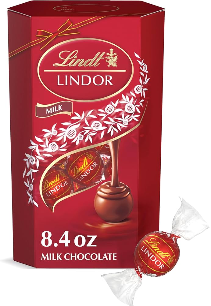 Amazon.com: Lindt LINDOR Milk Chocolate Candy Truffles Gift Box