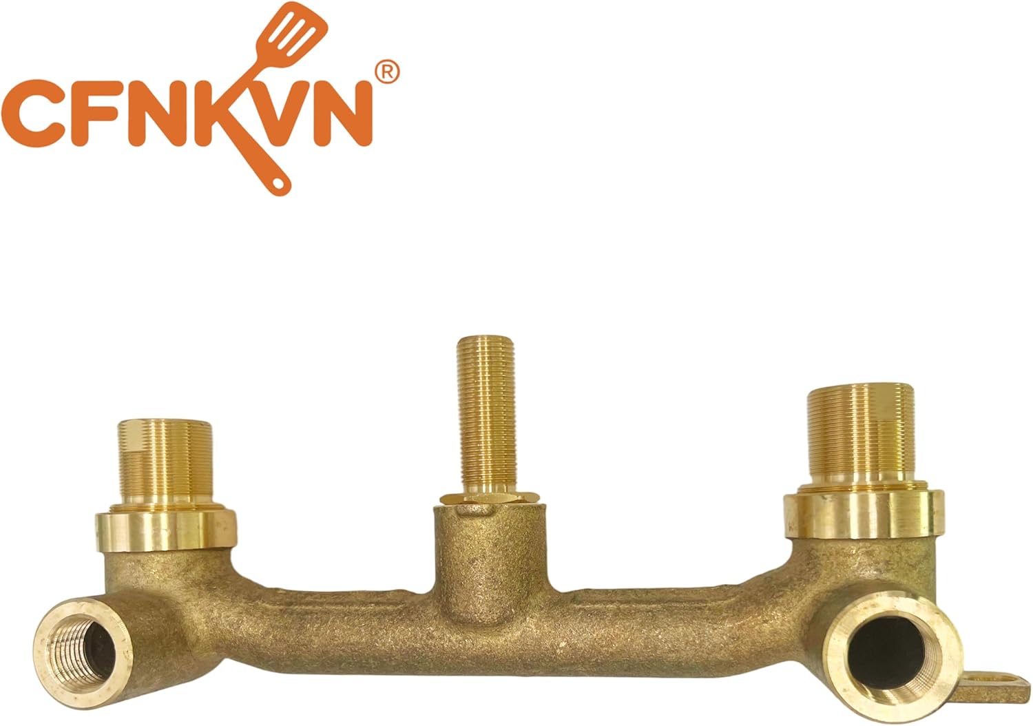 Faucet Wall-Mount Rough, Replacement for Delta R3500-WL, 2-Handle Bathroom Faucet Rough-in Valve, 8 Inch Center, 2.75" Depth, Brass Construction for Wall Mount Tub Filler and Lavatory