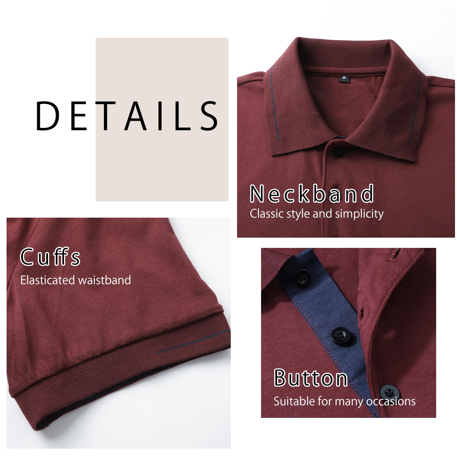 Comilaka Polo Uomo Manica Corta Maglietta Casual Poloshirt Colori Contrastanti Top T-Shirt Estate