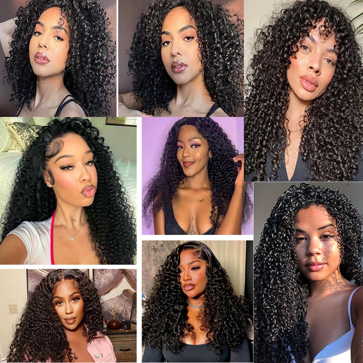 14 16 18 Pixie Curly Bundles 100% Unprocessed Virgin Human Hair 3 Bundles, Wet and Wavy Kinky Curly Weave Human Hair Extensions for Black Women Natural Black