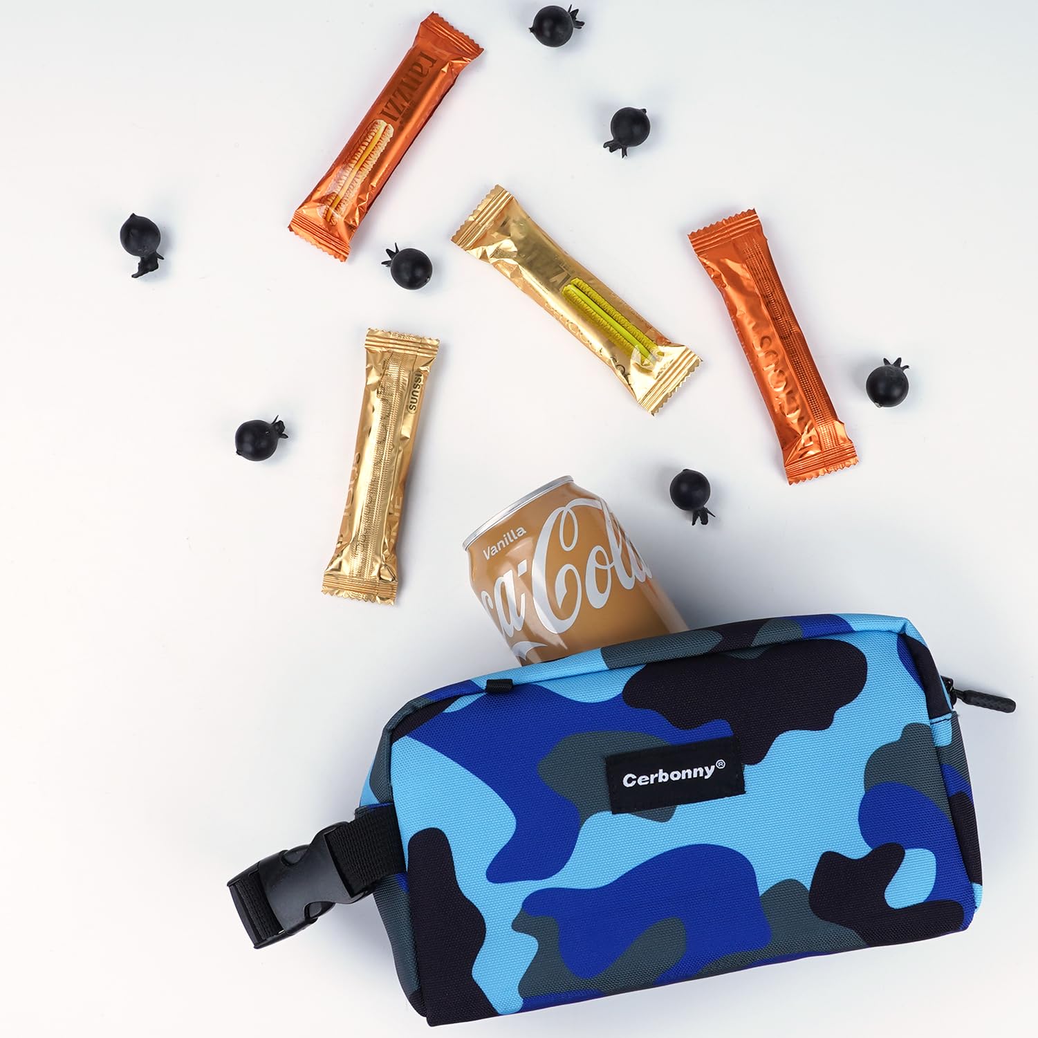 Cerbonny Small Cooler Bag Freezable Lunch Bag for Work School Travel,Small Insulated Bag for Kids/Adults,Freezer Lunch Bags,Mini Lunch Bag Fit for Yogurt,Suit for 3+(Blue camo) - Image 4