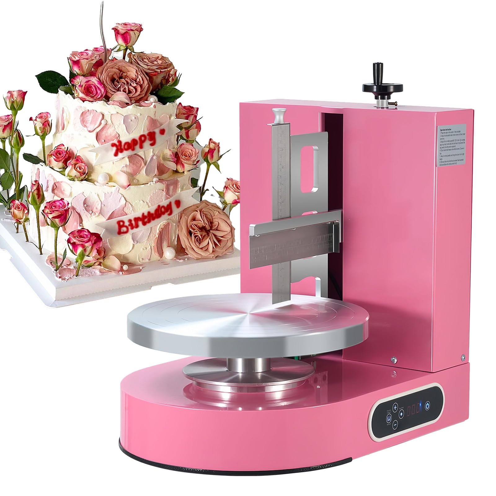 Macchina automatica per spalmare crema torta con velocità regolabile e raschietto graduato per cottura professionale