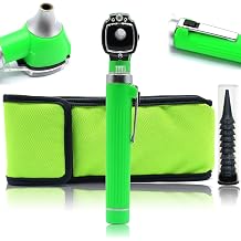 Mini Otoscope for Educational and Personal Use - Ideal for Medical and Nurse Students, Paramedics, EMT and Personal Use... Green