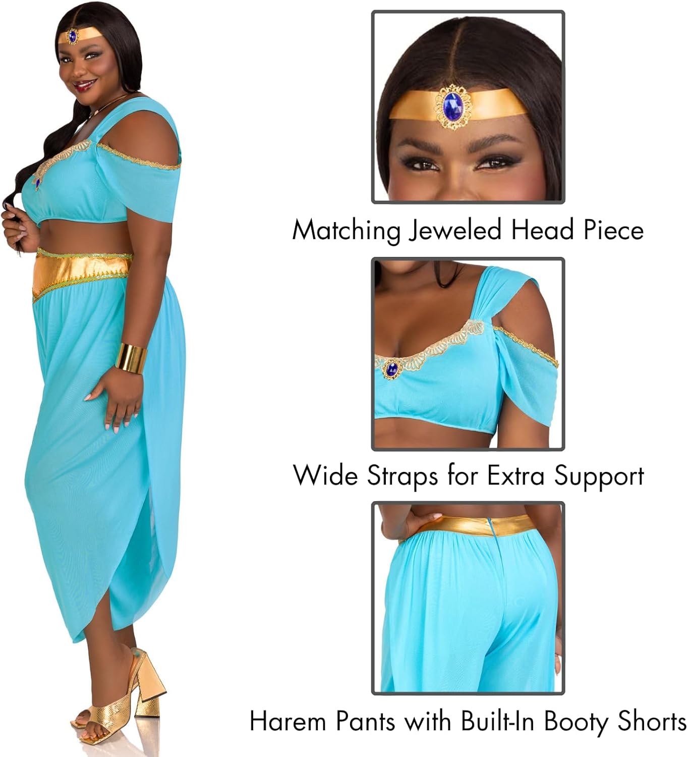 Leg Avenue Women's 3 Piece Arabian Princess Costume