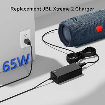19V Replacment for JBL Xtreme 2 Charger Compatible with JBL Xtreme, Xtreme 2, Boombox 1/2, Extreme Portable Wireless Bluetooth Waterproof Speaker 8.8FT Replacment for JBL Speaker Power Cord