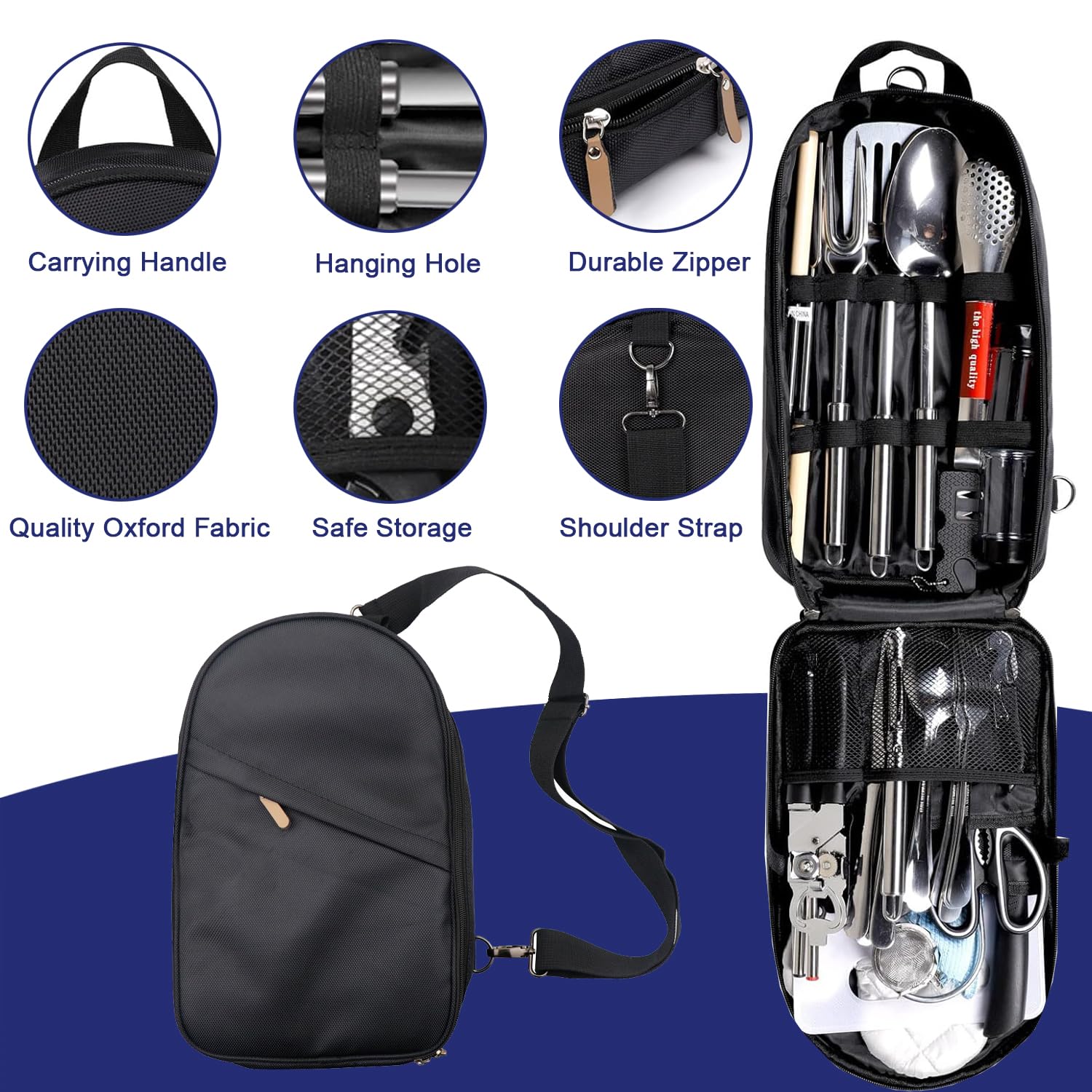 36 Pièces Ustensiles de Cuisine de Camping,Ensemble de Vaisselle,Accessoires de Camping,Ensemble de Couverts Portables Complet pour ActivitéS en Plein Air, Pique-Nique et Barbecues