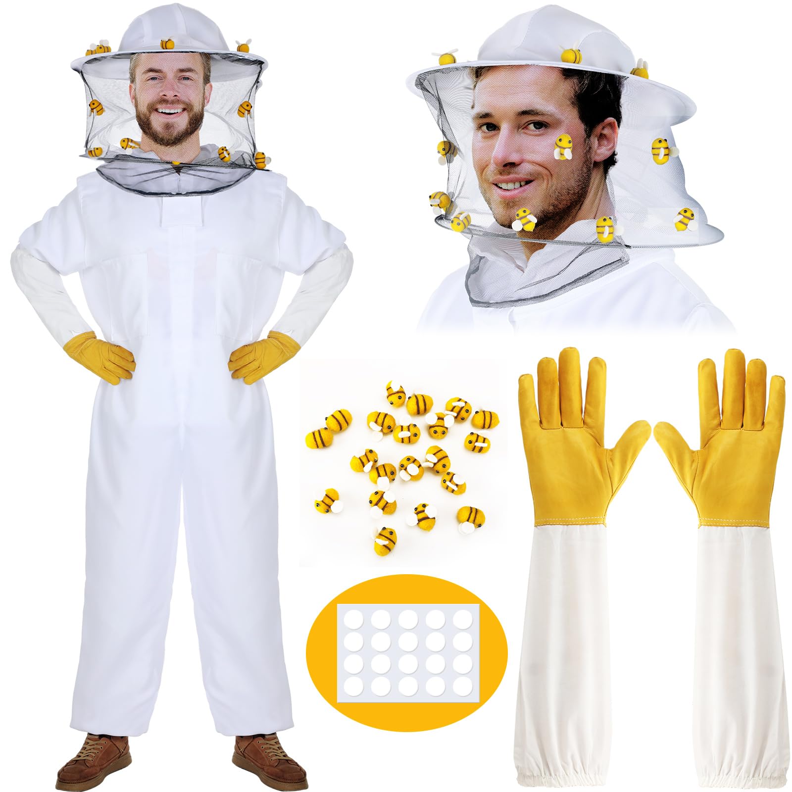Toulite Bee Suit for Men Women Beekeeping Suit Beekeeper with Glove