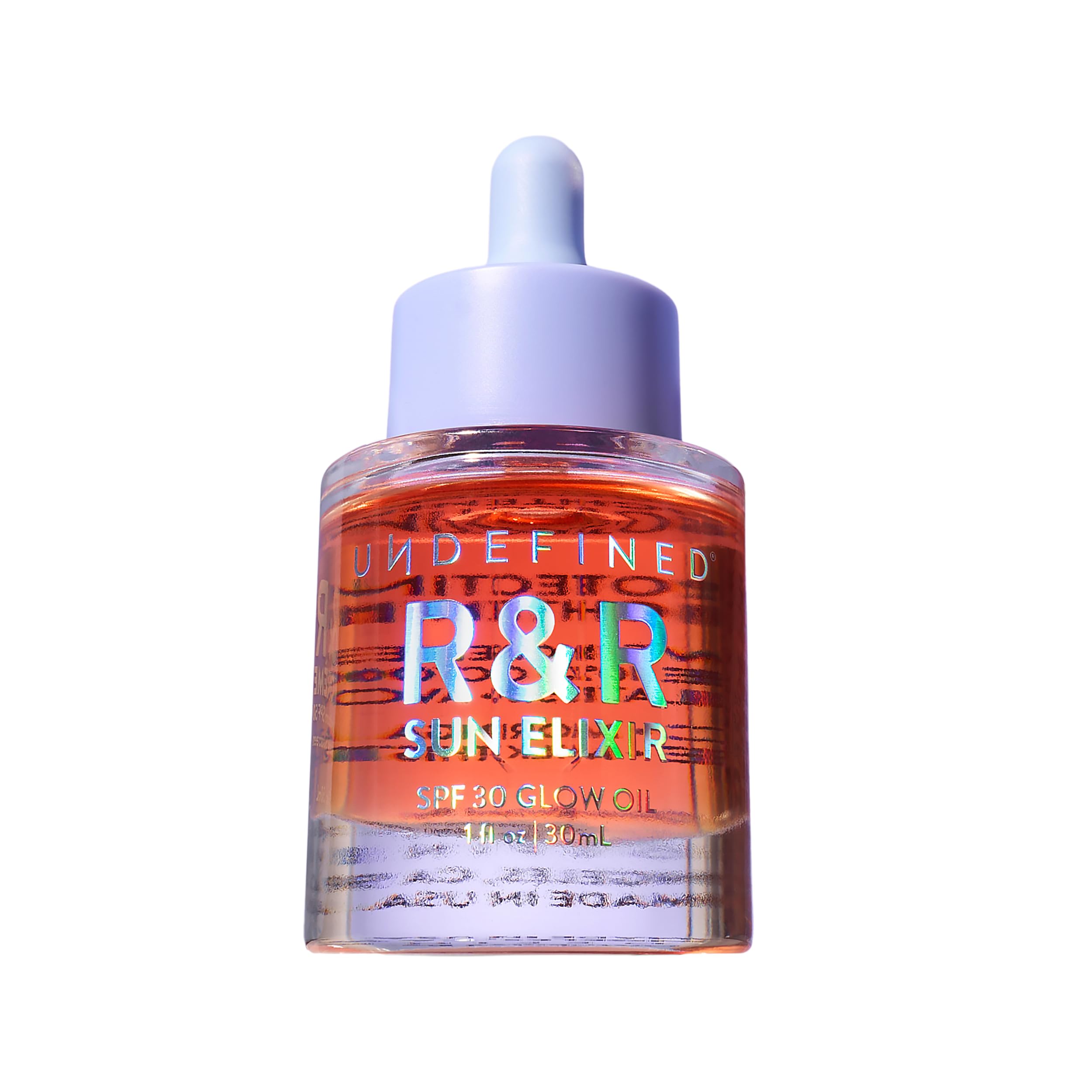 Undefined R&R Sun Elixir SPF 30 – Multitasking Glow Oil with Vitamin C, Water-Resistant Sunscreen, Rose & Vanilla Scent to brighten and protect face, body, hair from UV damage