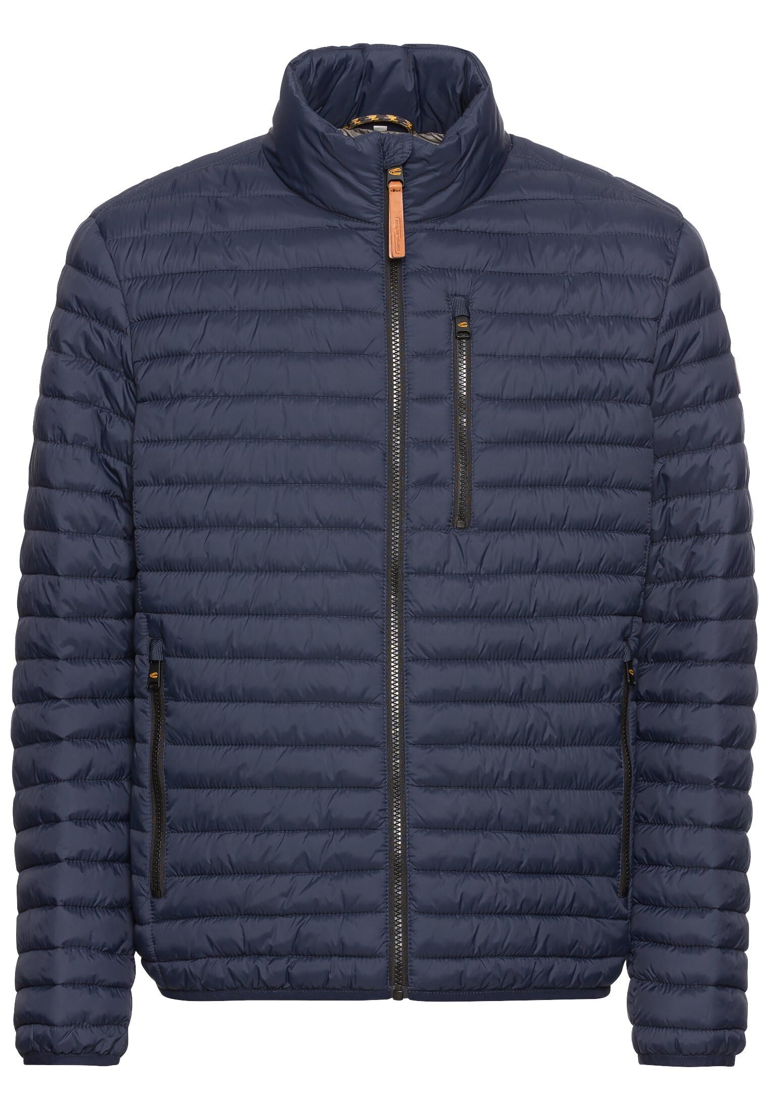 camel active Steppjacke – Nachtblau, Regular Fit, recyceltes Polyamid/Polyester