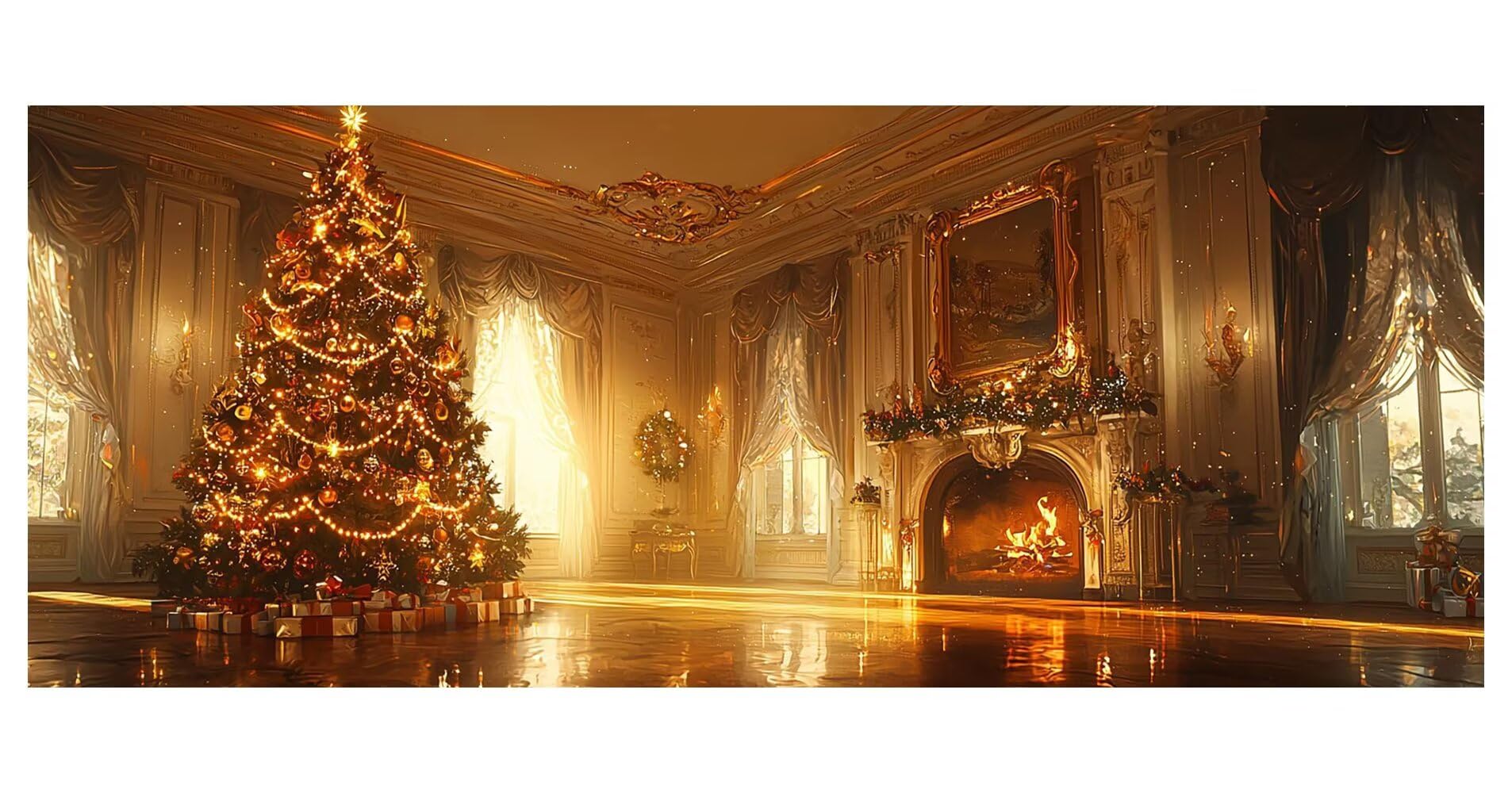 Noël Peinture Diamant Adulte, 5D DIY L'Arbre Noël Diamond Painting Adulte, Diamond Painting Strass Point de Croix Cristal Art Kit Broderie Diamant, Diamond-painting Grand pour Maison 200x80cm J-35