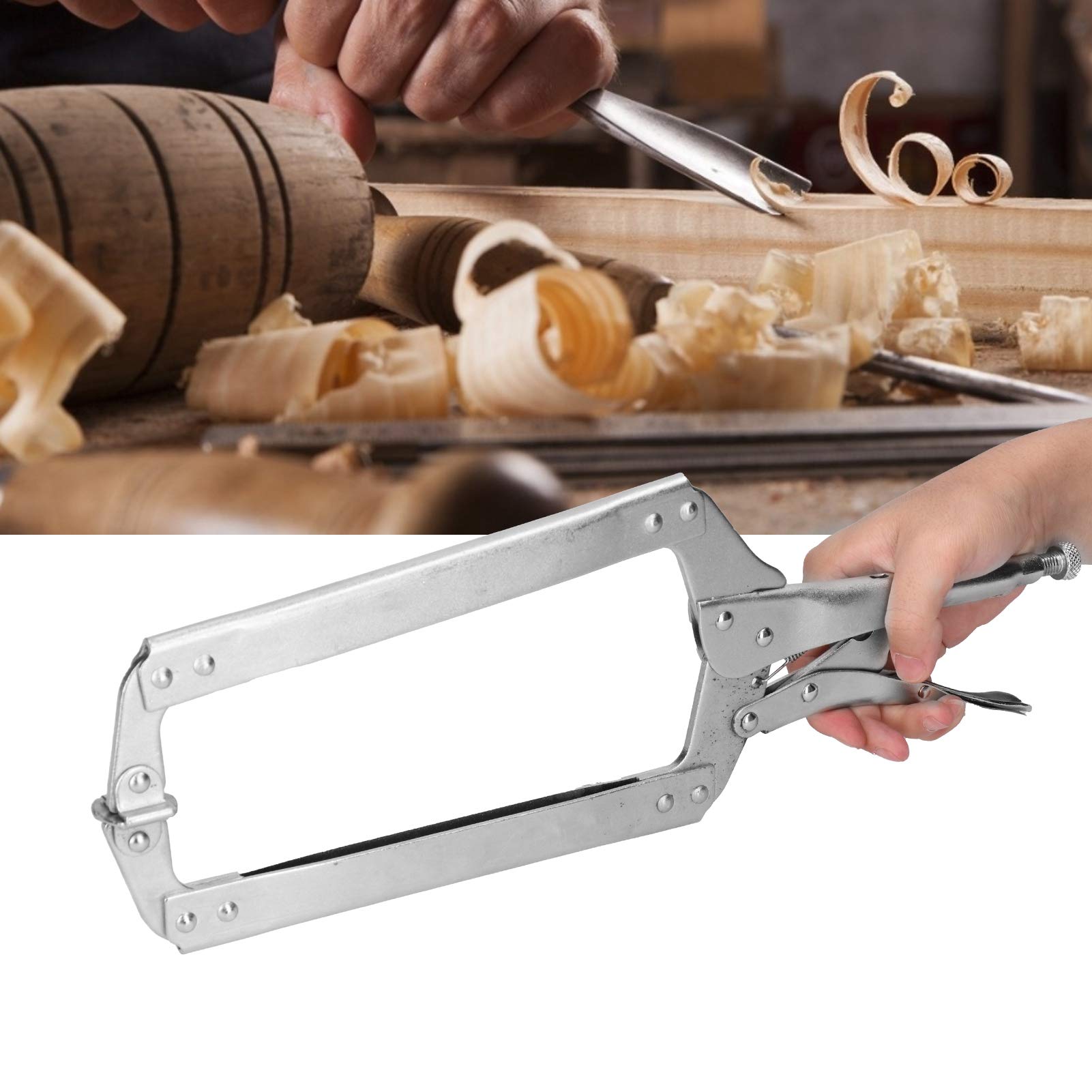 2Pcs 18in Locking Pliers Woodworking Quick Clamp Fixing Tool for Welding Multi Function C Shaped for Woodworking Clamp