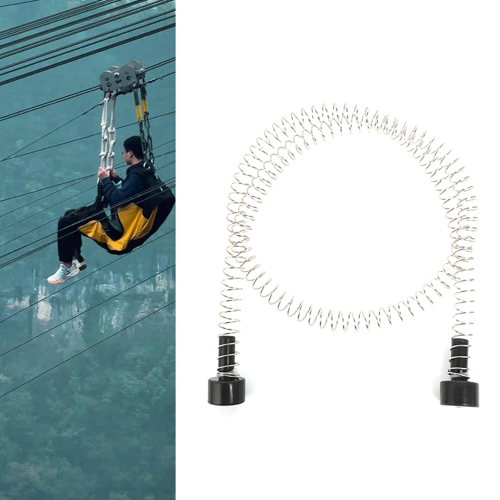 Reductores De Velocidad Freno Tirolesa Resistencia Resorte Exterior Acero Inoxidable para Equipos Cuidado del Hogar Resorte Duradero para Exteriores