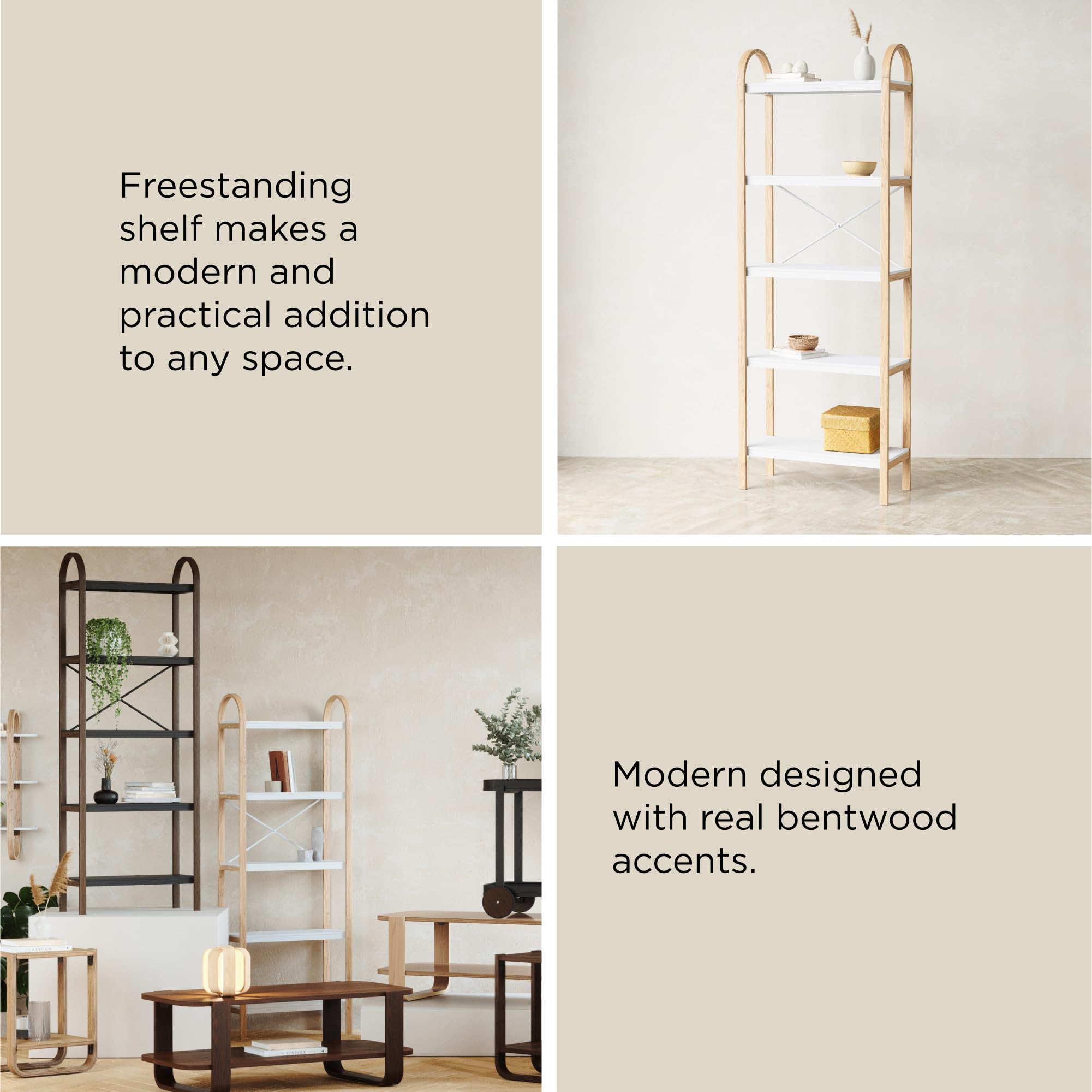 Amazon.com: Umbra Bellwood Five-Tier Shelf Book Case Display with