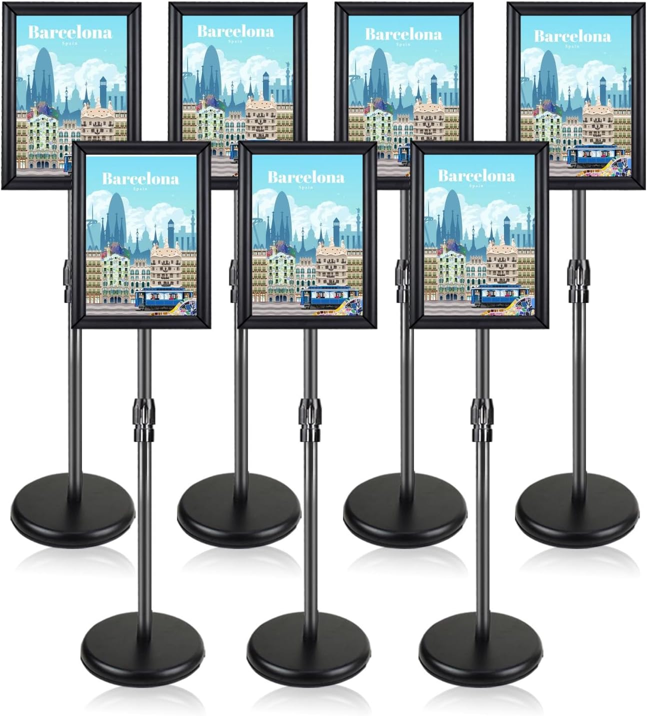Amazon.com: AceShow Sign Stand, 8.5 x 11 Inch, Adjustable Aluminum Sign ...
