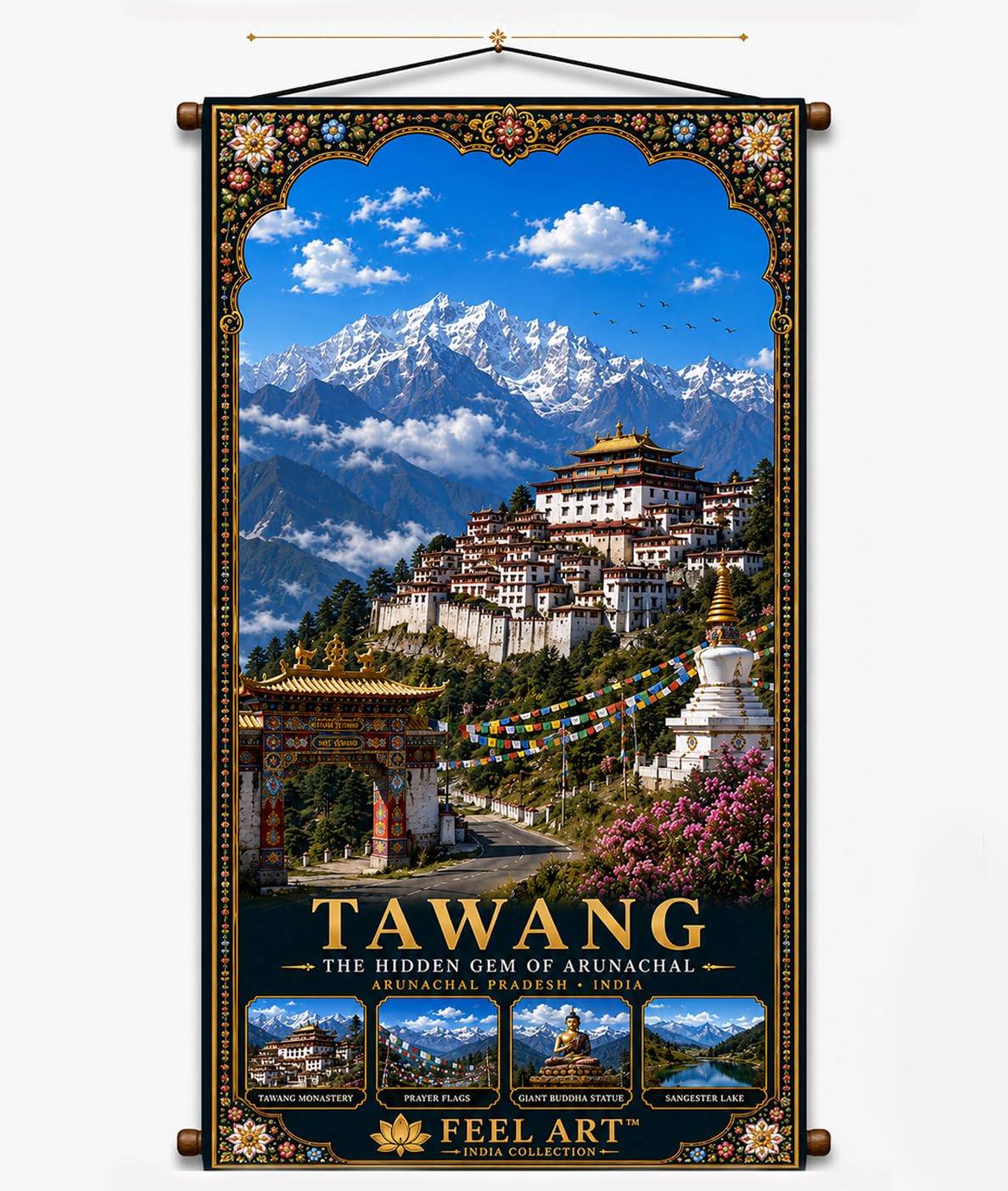 FEEL ART Tawang Monastery Canvas Wall Hanging | FCH147-image-47