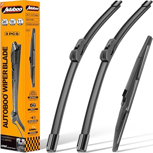 Miniatura 96 de AUTOBOO - Limpiaparabrisas de repuesto 26 + 20 pulgadas con limpiaparabrisas trasero de 12 pulgadas para BMW X3, X4, 2018, 2019, 2020, 2021, 2022