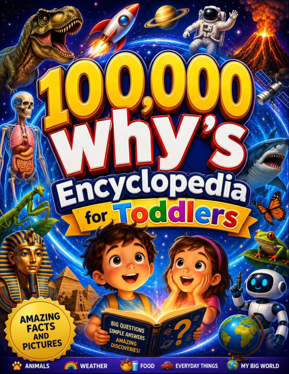 100000 whys Encyclopedia for Toddlers: A Fun First Encyclopedia Filled with Amazing "Why?" Questions, Simple Answers, and Colorful Learning Adventures