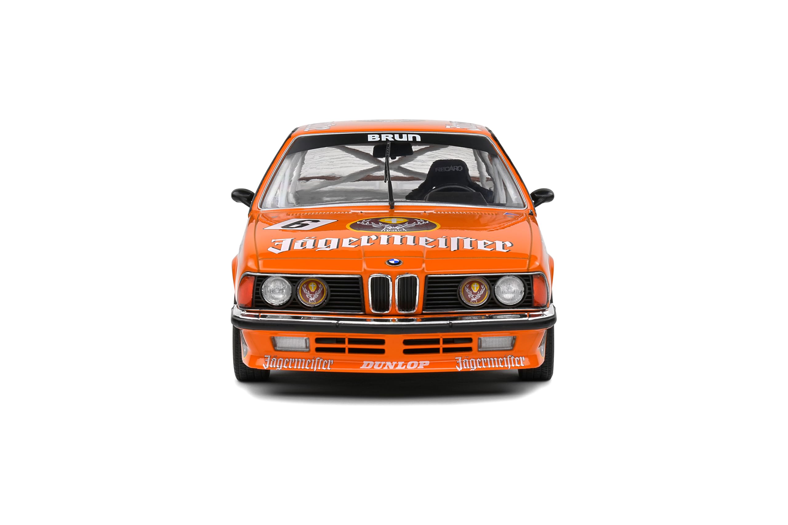 Solido BMW 635 CSi (E24) #6 ETCC 1984 (orange) – Hochwertiges Diecast Modellauto im Maßstab 1:18, legendäres Tourenwagen-Rennfahrzeug für Sammler & Motorsport-Fans
