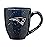 Rico Industries NFL Football New England Patriots Primary 16 oz Team Color Laser Engraved Ceramic Coffee Mug
