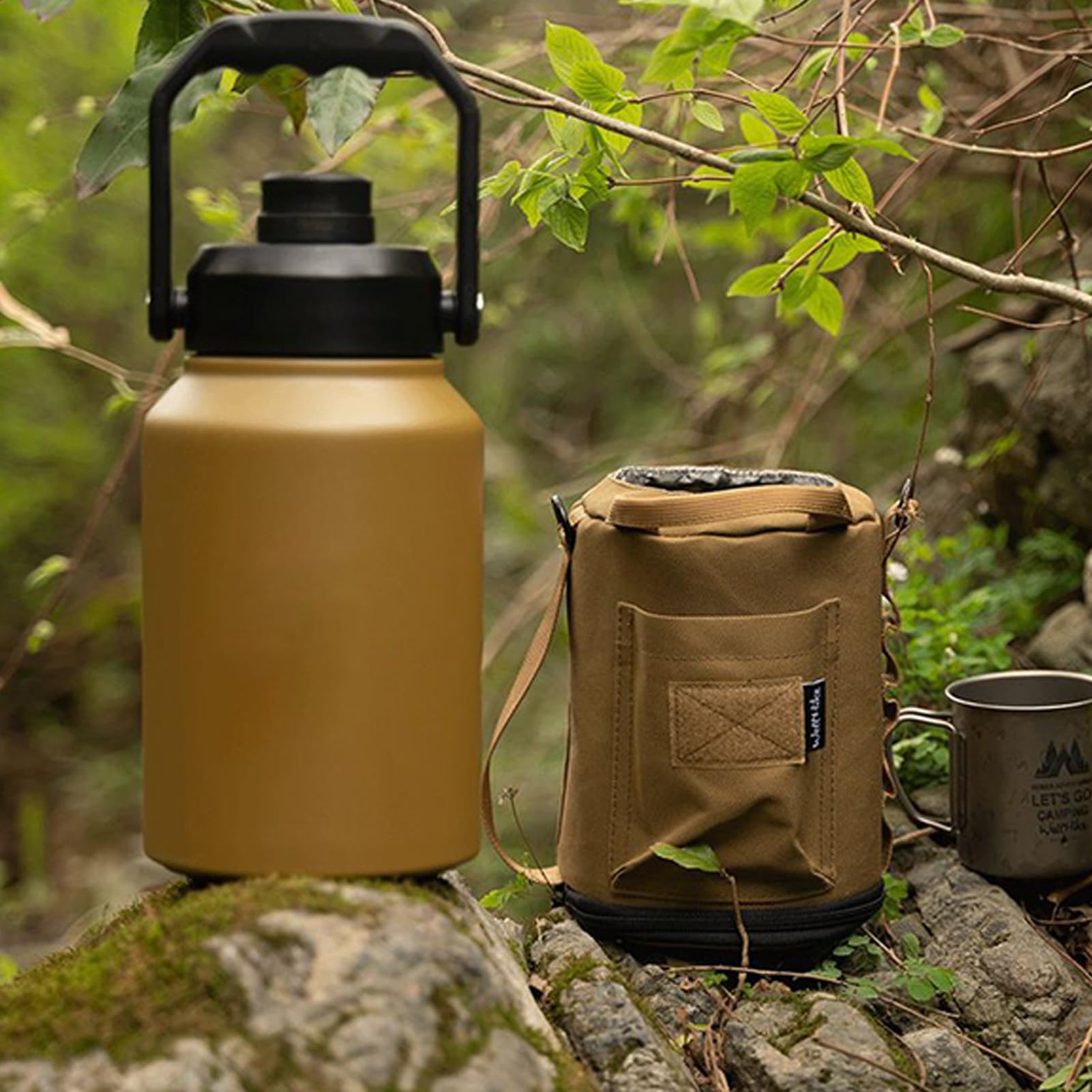 Refrigerador isotérmico,Cubo de almacenamiento de hielo de 2 litros con asa | Botella de agua para casa de viaje picnic camping barbacoa