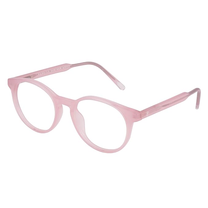 Faddish Anti-glare Round Unisex Spectacle Frame with UV400 & Bluelight Blocking Computer Glasses for Eye Safety from Bluelight by Computer Mobile