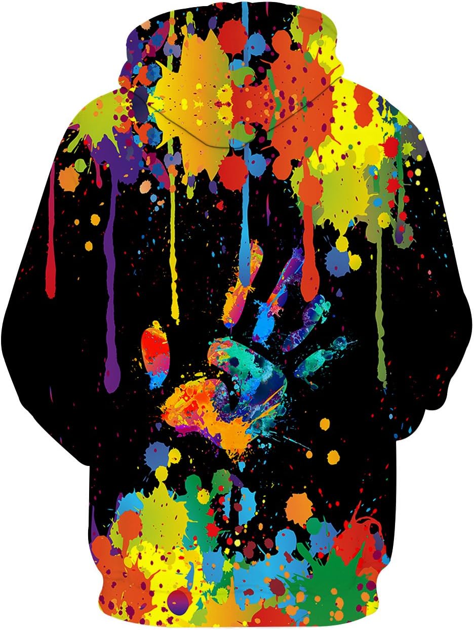 Hgvoetty Unisex 3D Print Hoodies Graphic Space Pullover Hooded Sweatshirts for Men Women - Image 4