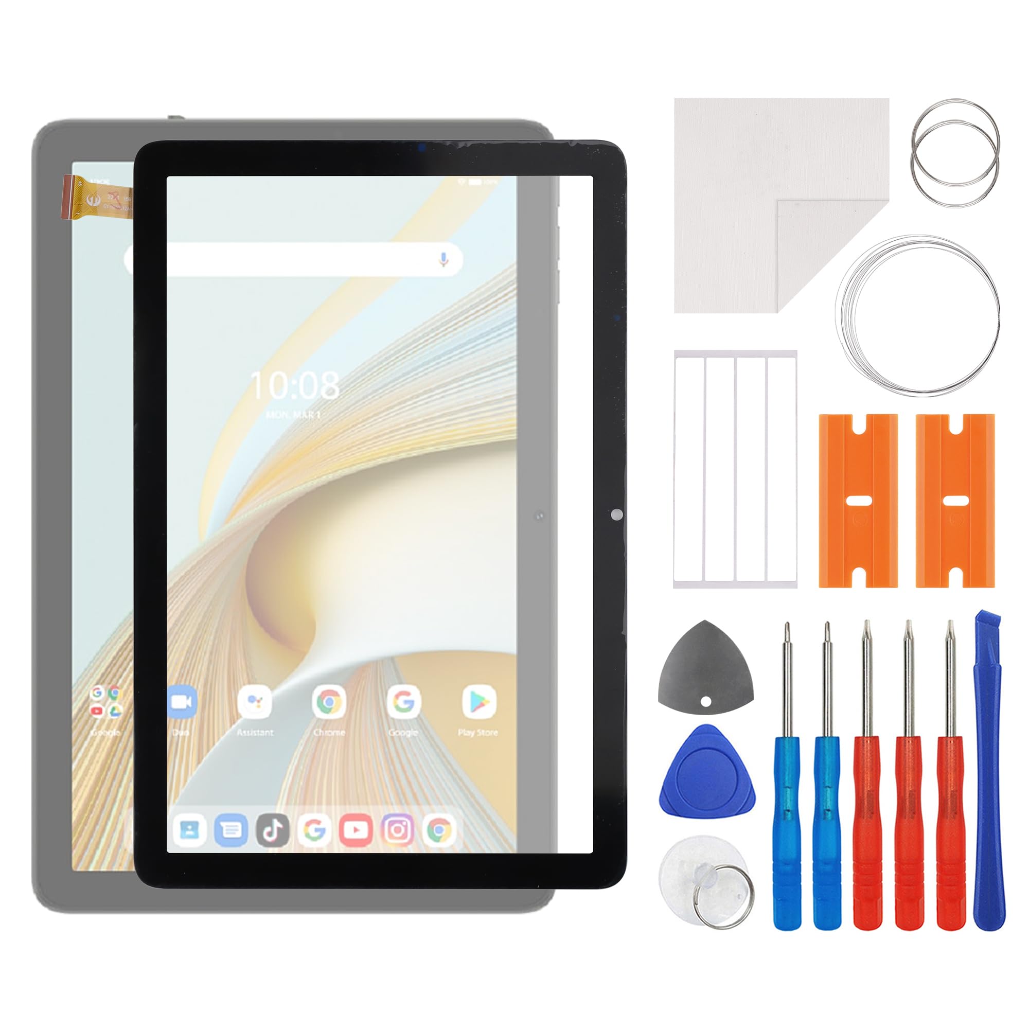Vitre tactile Vortex ZTAB10 kit de réparation verre