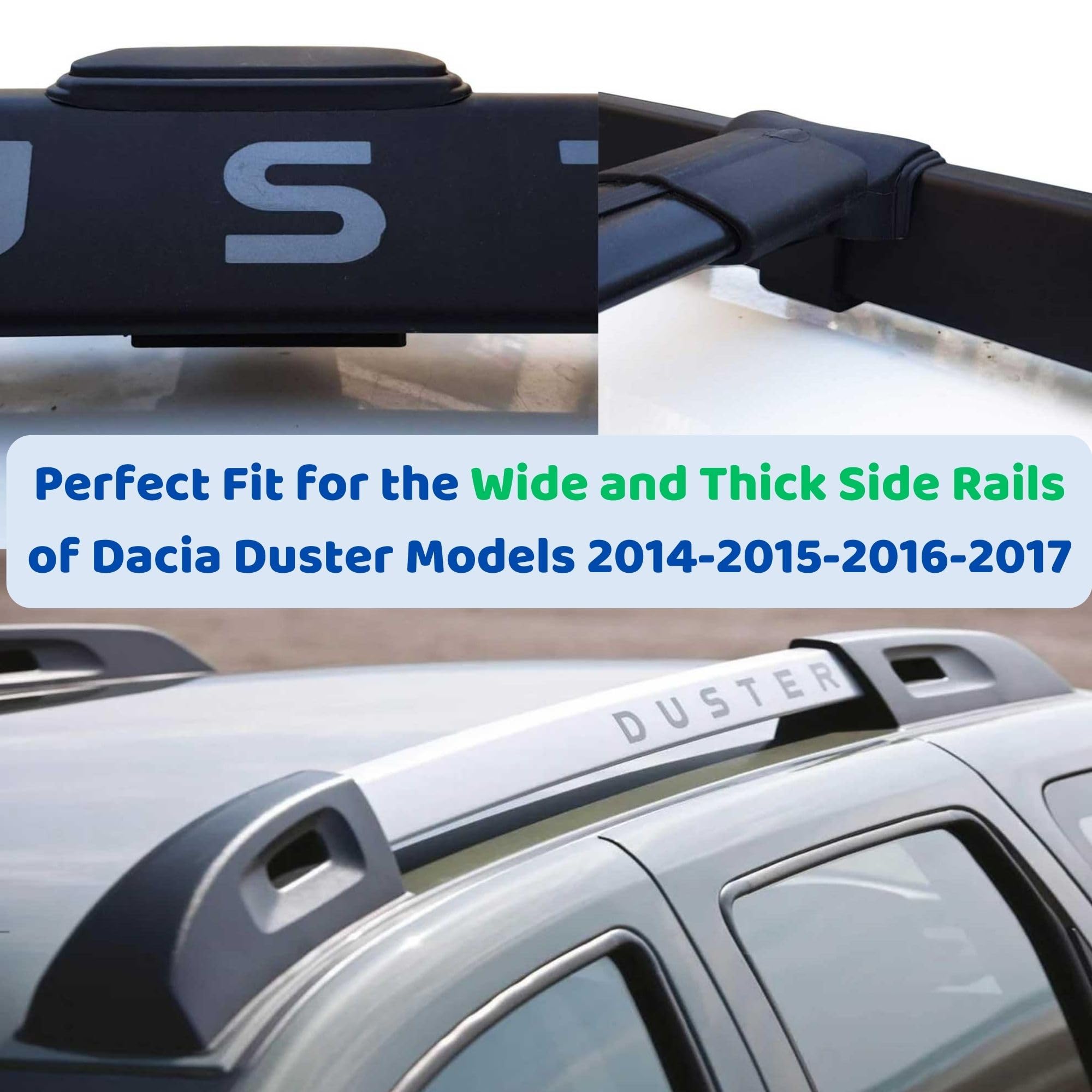 Barre Dacia Duster K39 Barre Portatutto Per Duster 2013-2018 - Alluminio, Portata 75kg Barre Railings Aperti - Foto 5