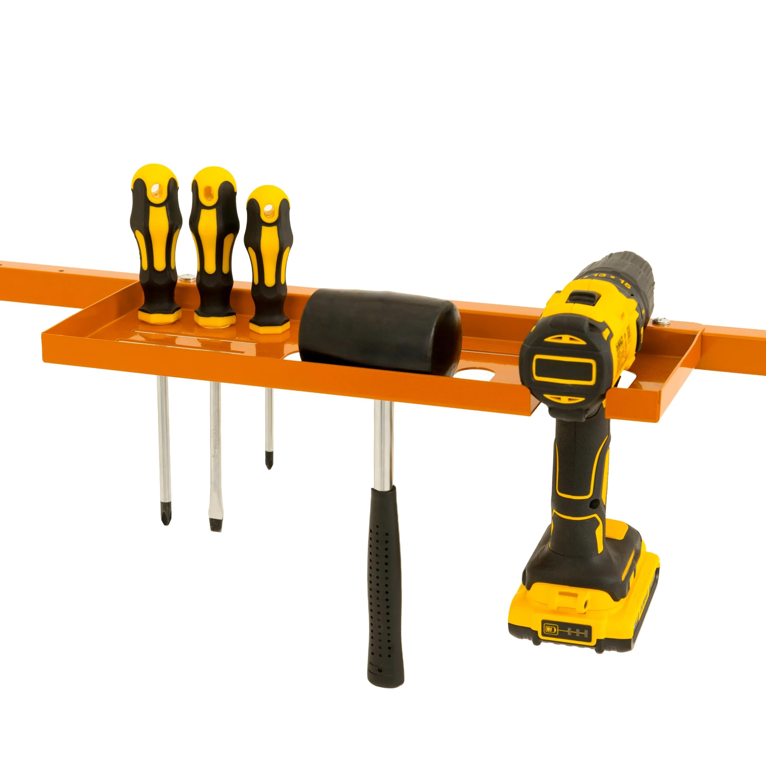 2 Supports Tréteaux de Maçon Chantier en Acier Portable Table Établi de Travail Hauteur Réglable 105,5 à 185,5 cm Pieds Antidérapants Capacité de Poids 200 kg [Crochets & Plateau Porte-Outils INCLUS]
