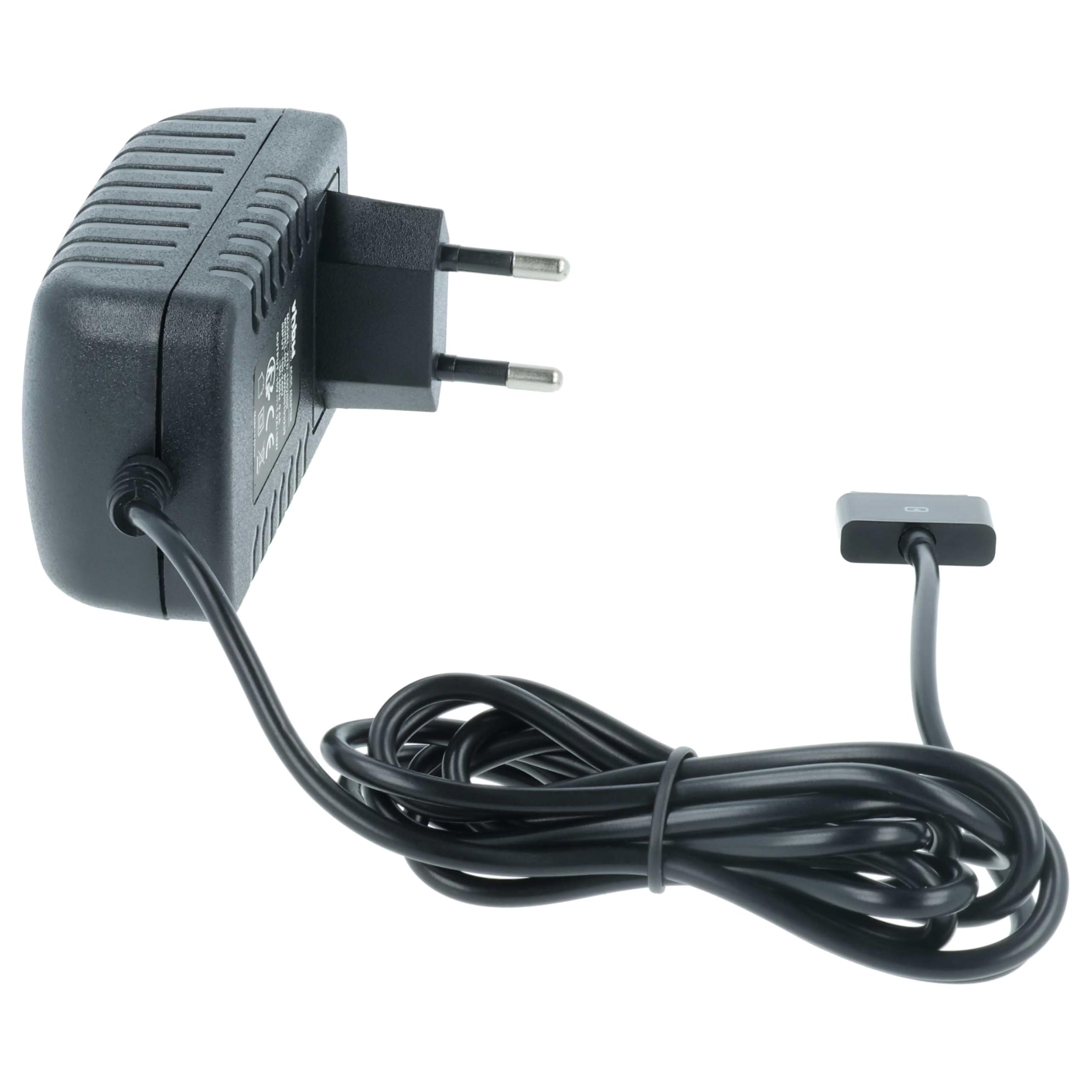 vhbw Caricabatterie Compatibile con ASUS EEE Pad Transformer TF101, TF201, TF700, TF700T, TF300, Slider SL101, Prime TF201, TF101G, TF300T, TF300TG