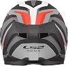 LS2, Integral Motorcycle Helmet RAPID III HYPER Black Red