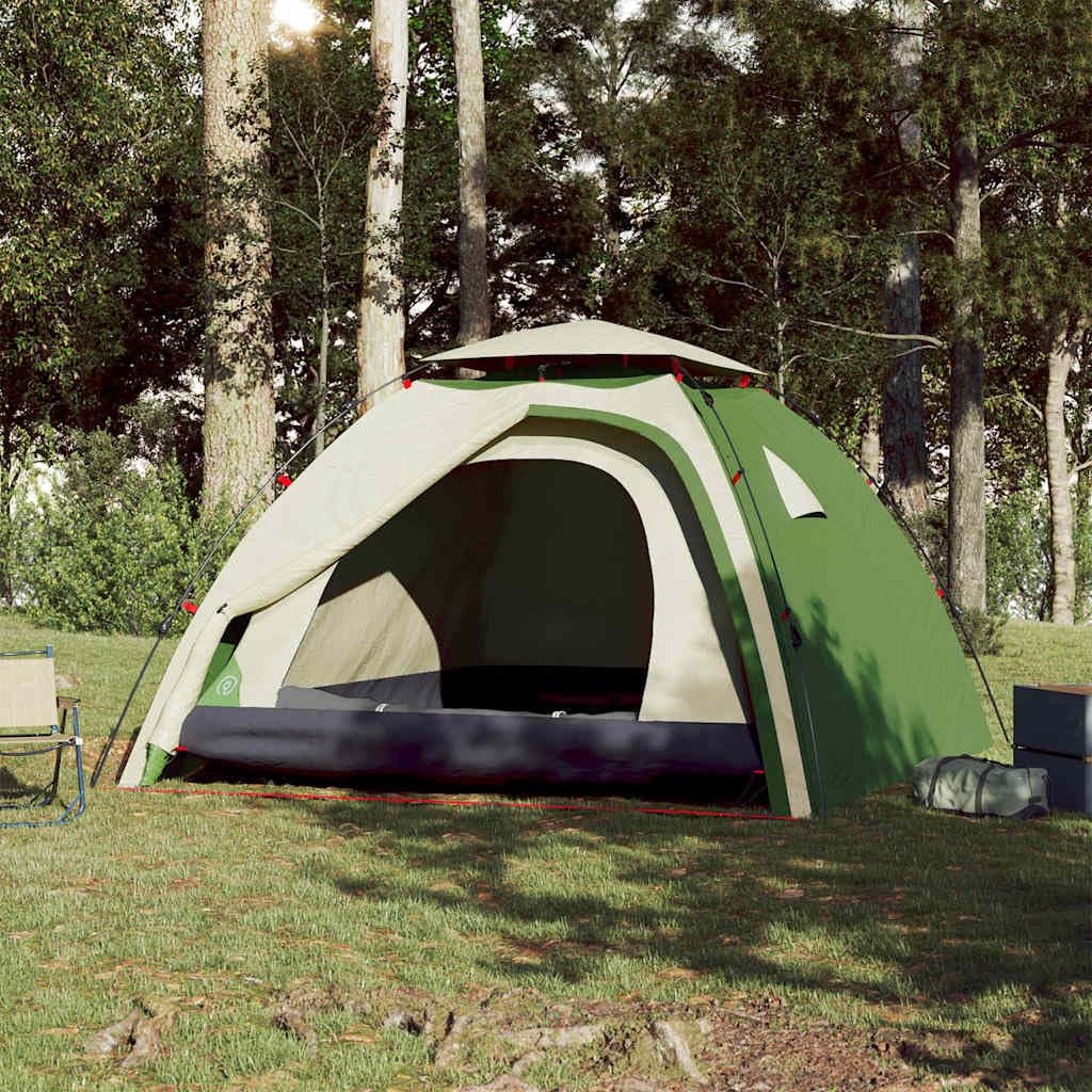 Genérico Tienda de campaña iglú 4 Personas Apertura rápida Verde,Deportes,Actividades al Aire Libre,Camping y Senderismo,Tiendas de campaña-4004242