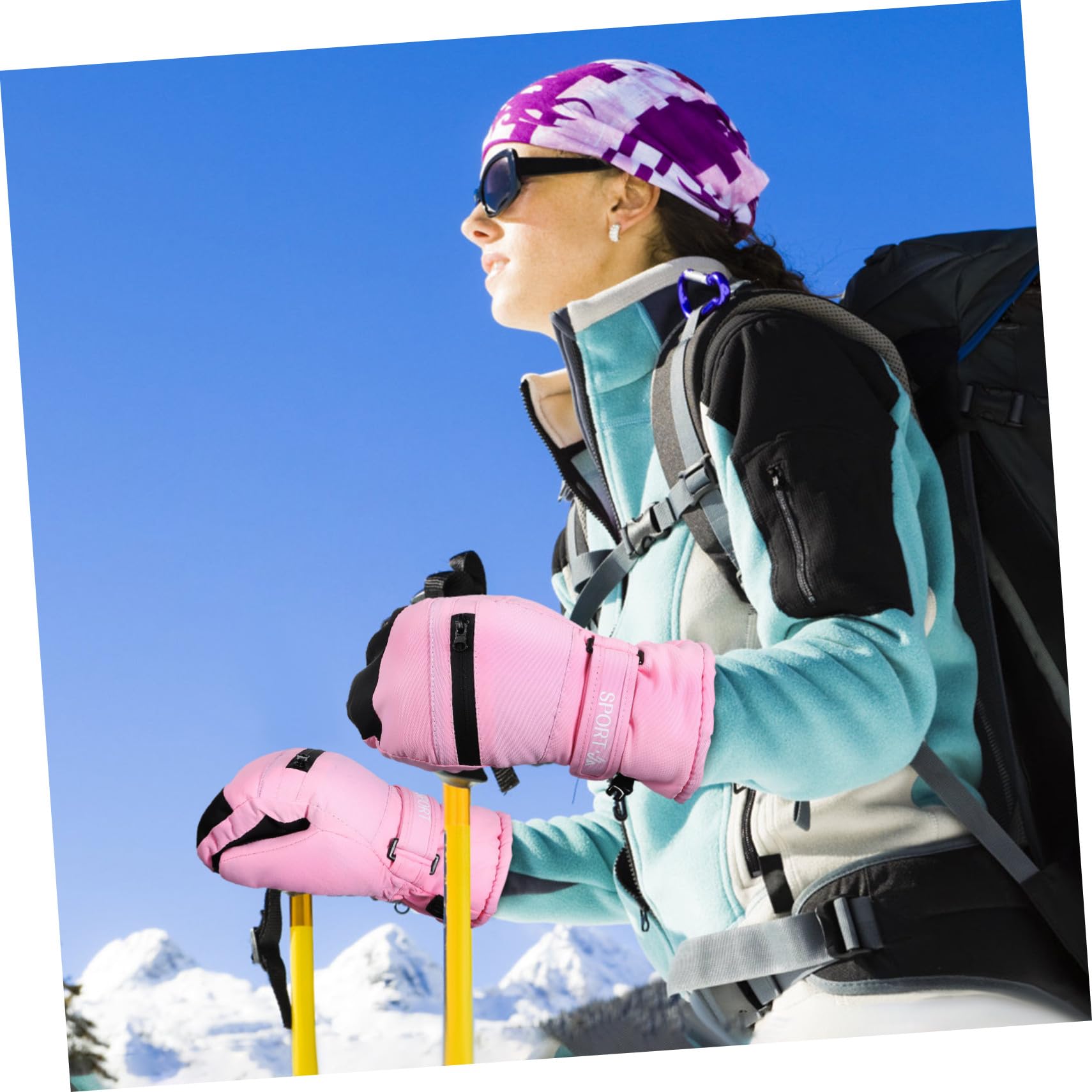 BESPORTBLE Guantes de Esquí Impermeables y Cálidos para Invierno Resistentes al Viento con Pantalla Táctil para Hombre Mujer y Jóvenes Talla Guantes Térmicos Multifunción para Actividades