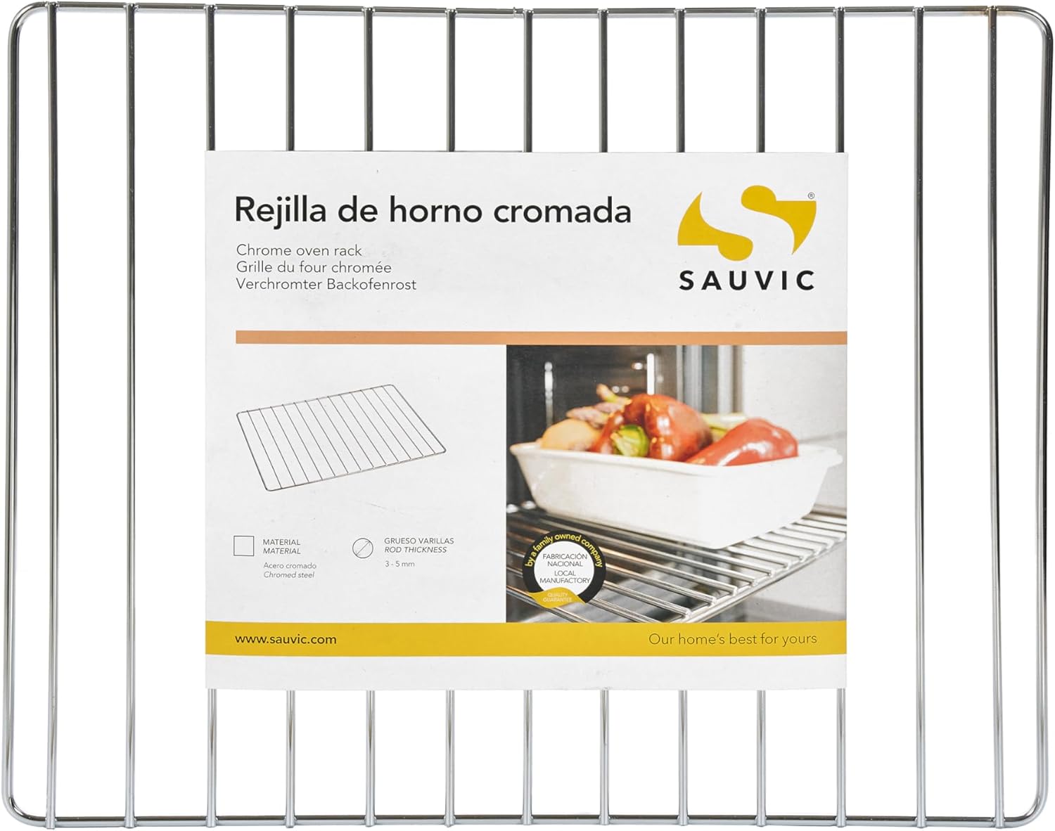02550-Oven Rack, Chrome, 42.5 x 34 cm