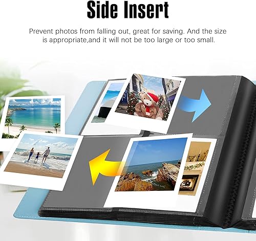 Miniatura 6 de 2 paquetes, 192 bolsillos álbum de fotos para cámara Fujifilm Instax Wide 300, álbum de película Polaroid 600 i-Type, álbumes de fotos extra grandes