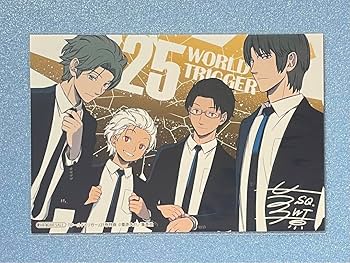 ワールドトリガー　ワートリ　サイン本　空閑遊真　ヒュース　迅悠一 Amazon.co.jp: ワールドトリガー ワートリ 25巻 特典 空閑遊真