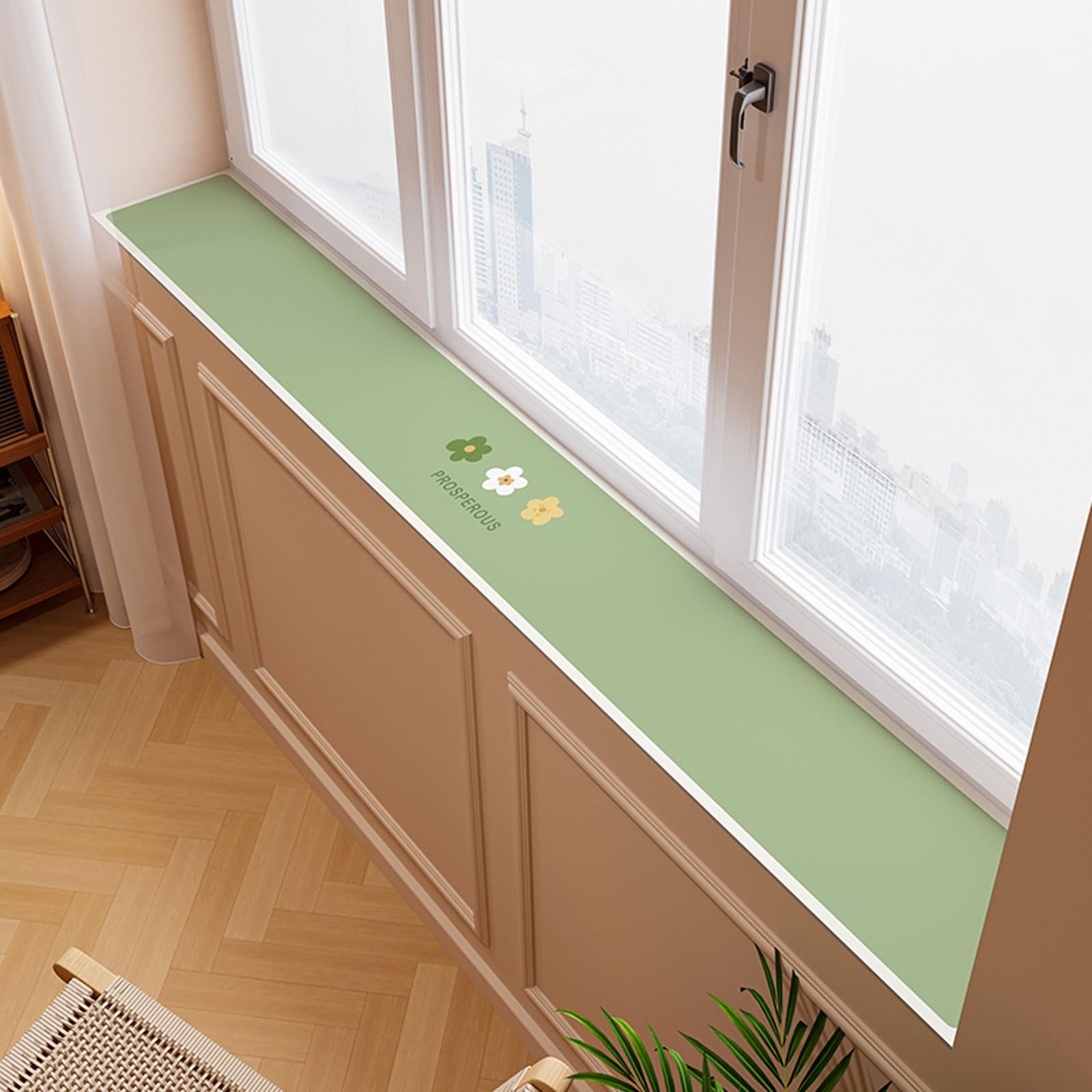 Tapis de terre de diatomées premium pour rebord de fenêtre étanche