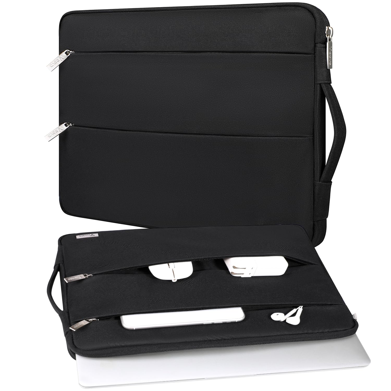Voova 15-14 Inch Laptop Sleeve, MacBook Case，Laptop Case, Black