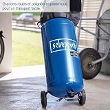 Scheppach Compresseur vertical portatif HC51V – Moteur puissant 1500 W – Sans huile – Cuve de 50 L – 10 bar – aspiration 220 L/min – Tuyau de 8 m + 13 accessoires inclus - 8