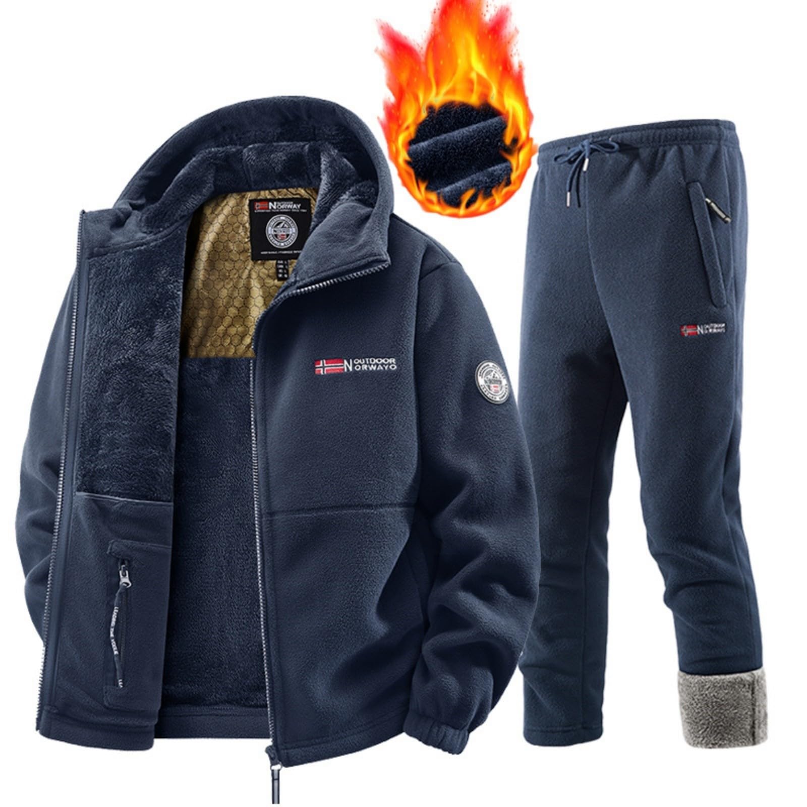 Sportanzug Herren Jogging Männer Suit Oversize Jogginganzüge Fitness Kostüm