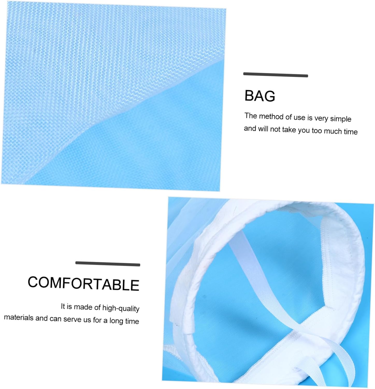4pcs Reusable Swimming Cleaning Bag for Skimmers Protects Pump Keeps Pool Clean for Debris Hair Removal