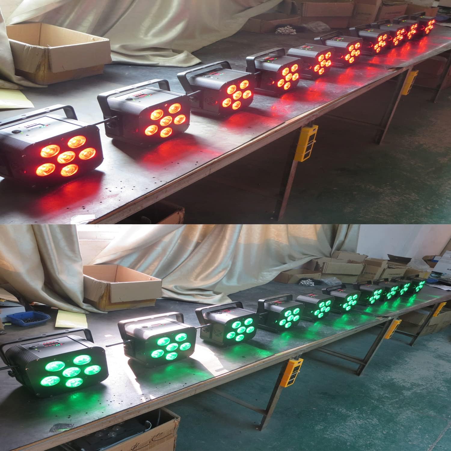 JUNMAN 6x18W RGBWAUV 6 in 1 Wireless DMX Rechargeable Battery Power Led Par Light DJ Disco Stage Uplight 1pc Pack