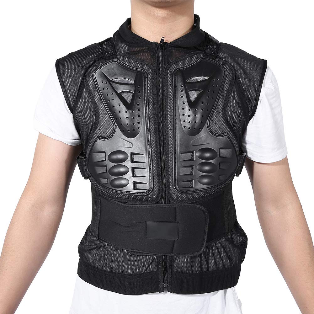 Dioche motorradweste,Bikerweste Herren Protektoren Ärmellose Motorradjack Safety Cruise Jacket, Schutzkleidung für Motorradwestenschutz Riding Skating (M)